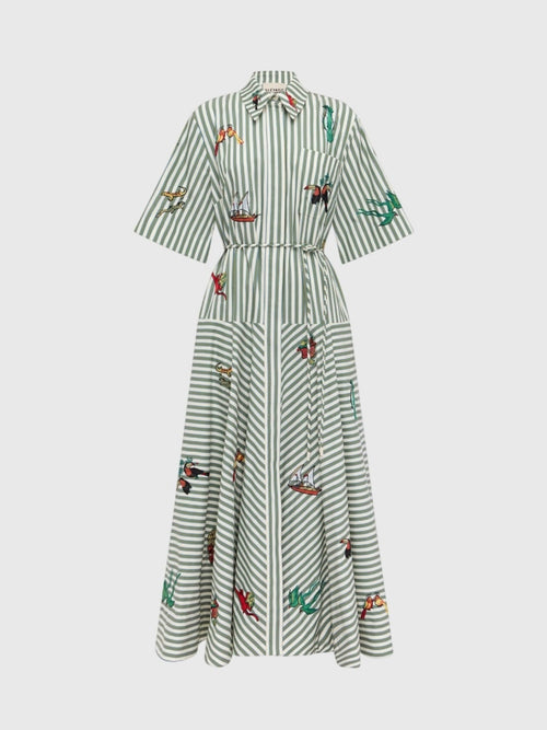 Alemais Women's Bisou Embroidered Shirtdress