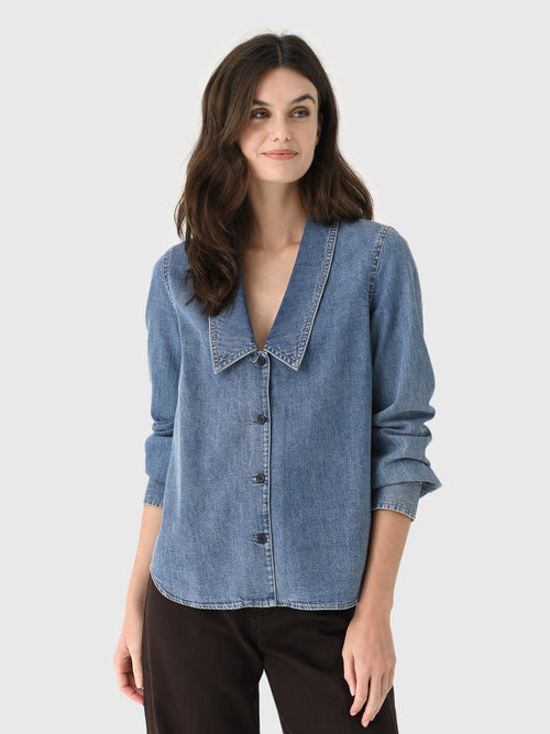 Frame Women's The Low Collar Shirt