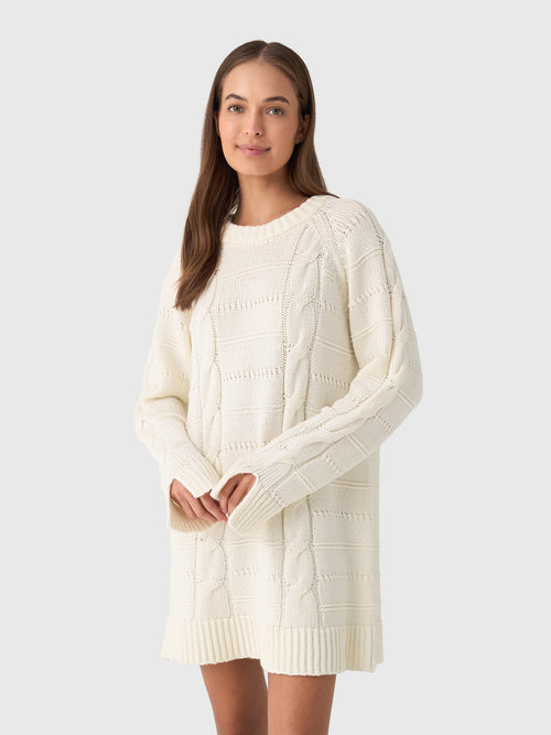 Pria Cable Knit Ivory Sweater Dress XS Pria Cable Knit Ivory Sweater Dress XS