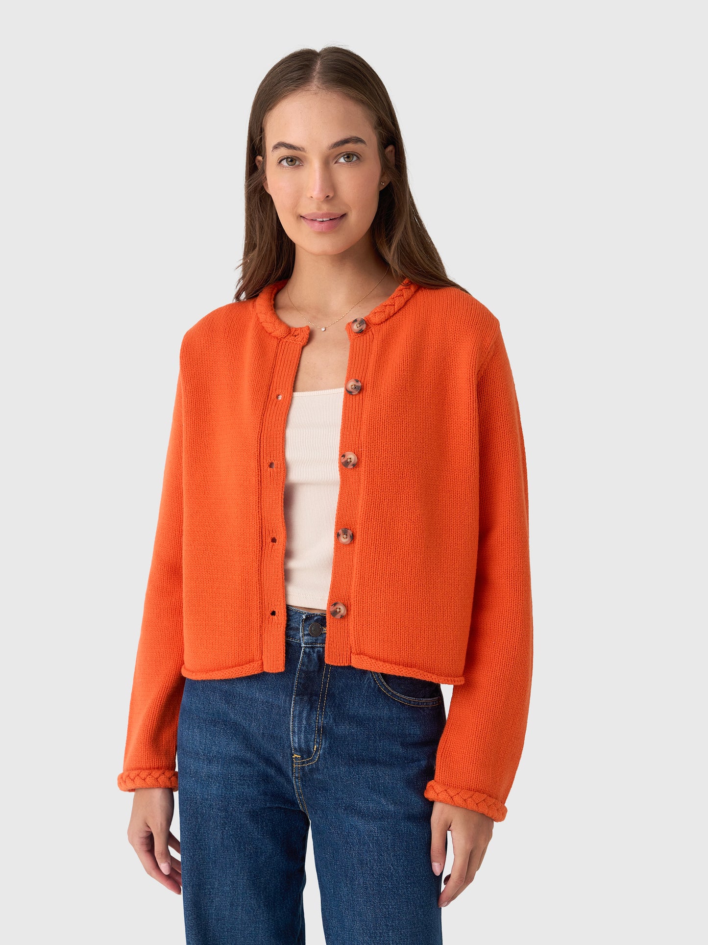 Ciao Lucia Women's Doris Wool Cardigan - Saint Bernard