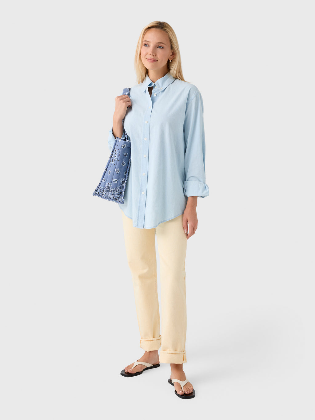 Frame Women's The Heritage Patched Shirt - Saint Bernard