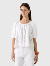 Frame Women's The Eyelet Resort Shirt - Saint Bernard