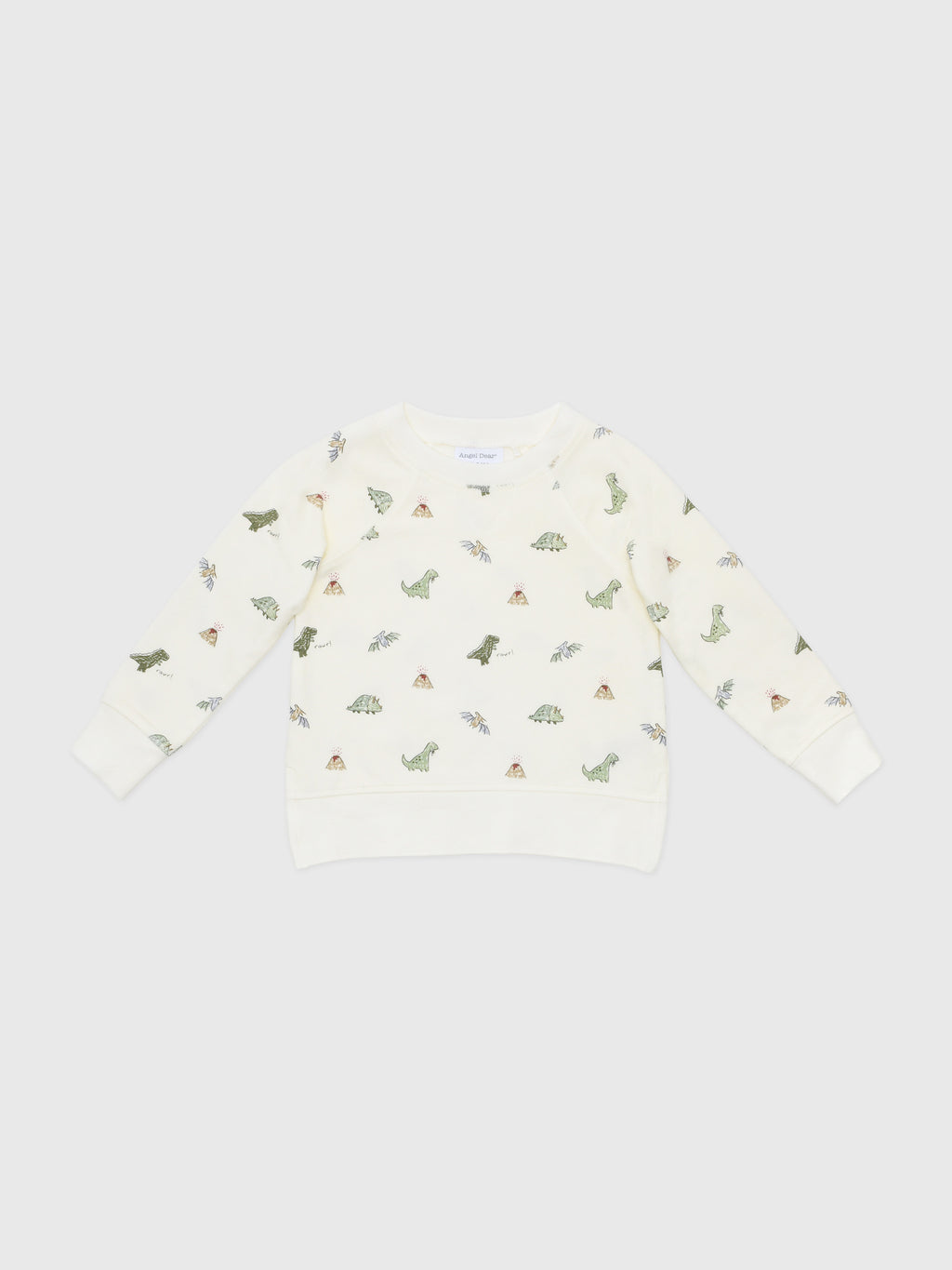 Angel Dear Baby Boys' Dinos Raglan Sweatshirt - Saint Bernard