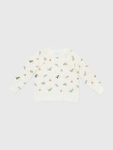 Angel Dear Baby Boys' Dinos Raglan Sweatshirt - Saint Bernard