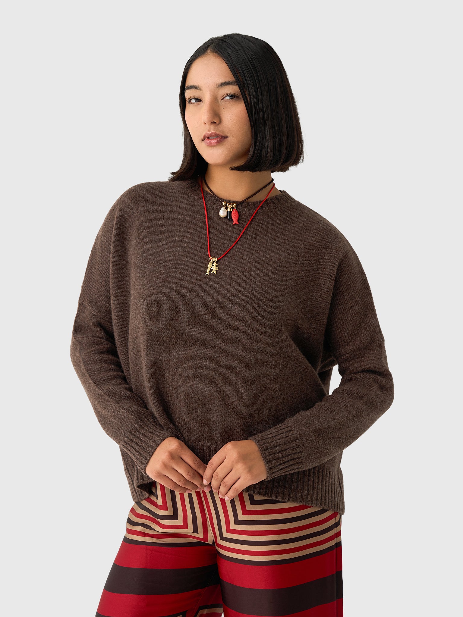 Organic John Patrick Women's Cashmere Wide Pullover - Saint Bernard