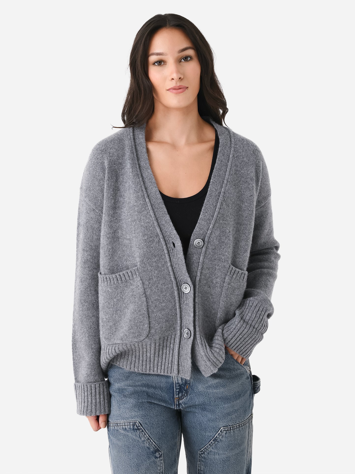 Organic John Patrick Women's Two Pocket Cardigan - Saint Bernard