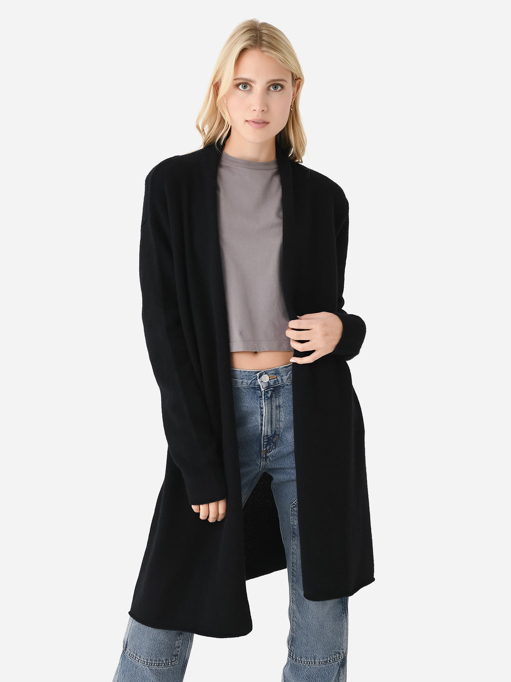 Organic John Patrick Women's Sadie Open Cardigan - Saint Bernard