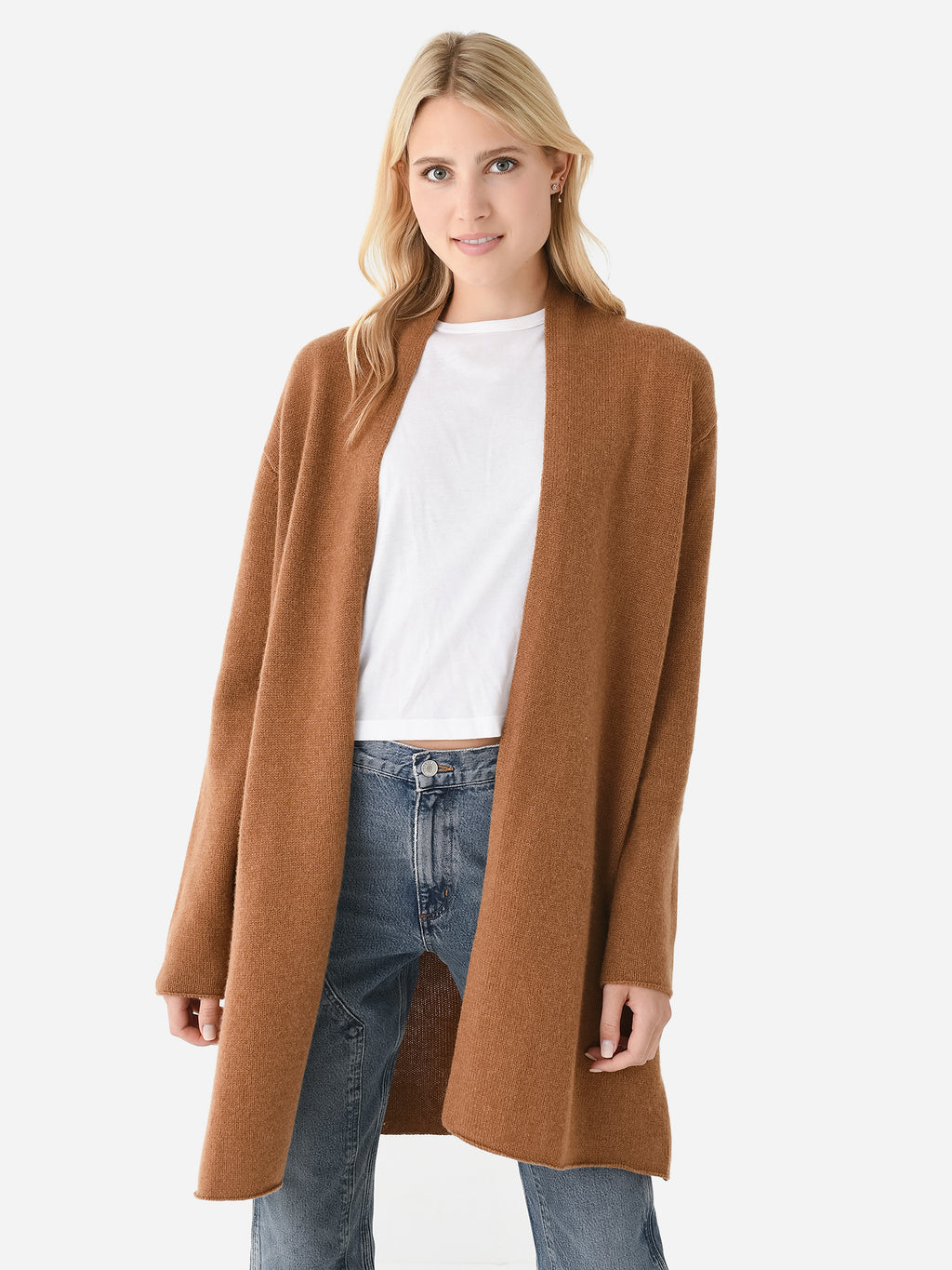 Organic John Patrick Women's Sadie Open Cardigan - Saint Bernard