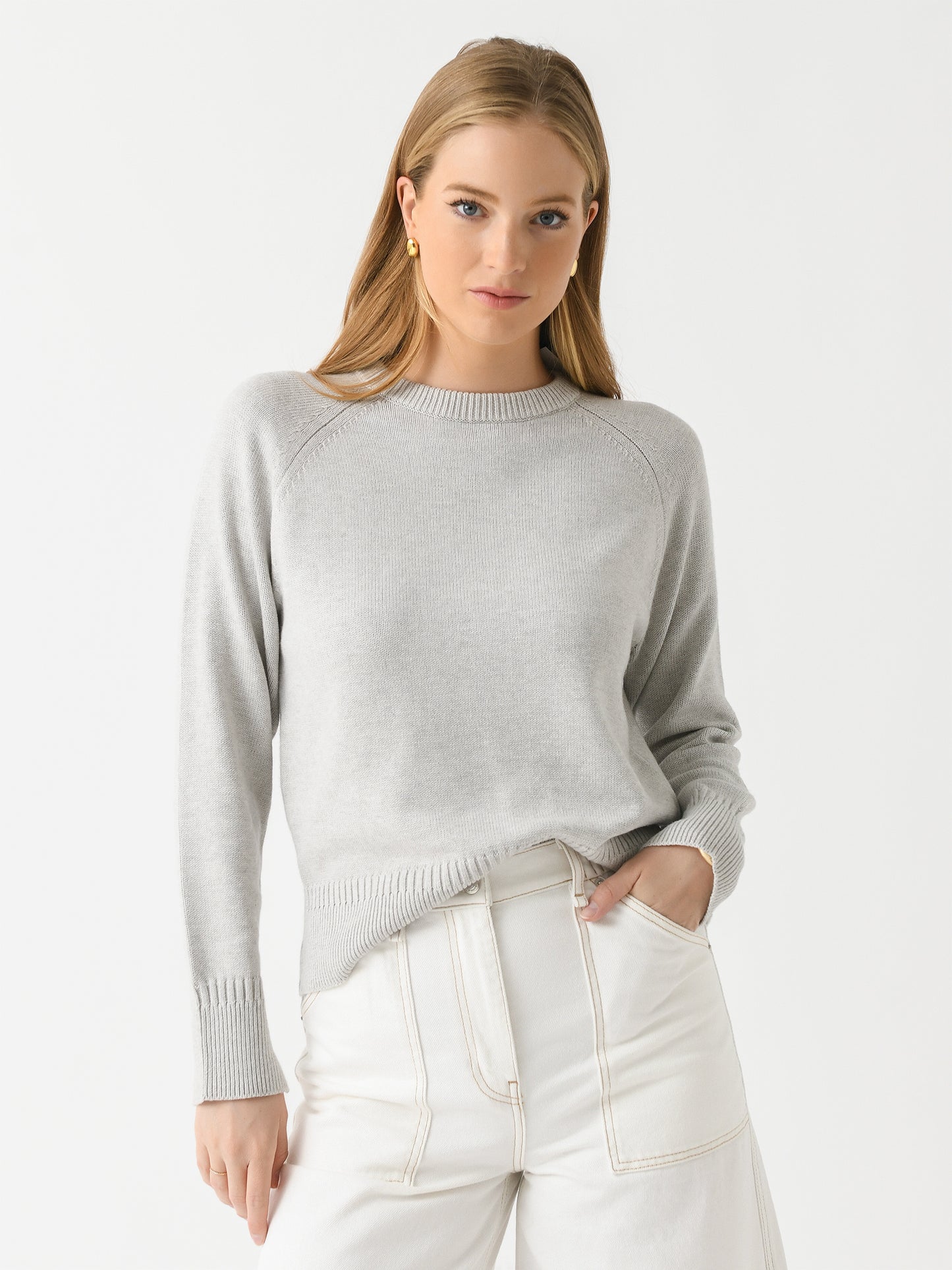 Organic John Patrick Women's Constance Cotton Cashmere Sweater - Saint Bernard
