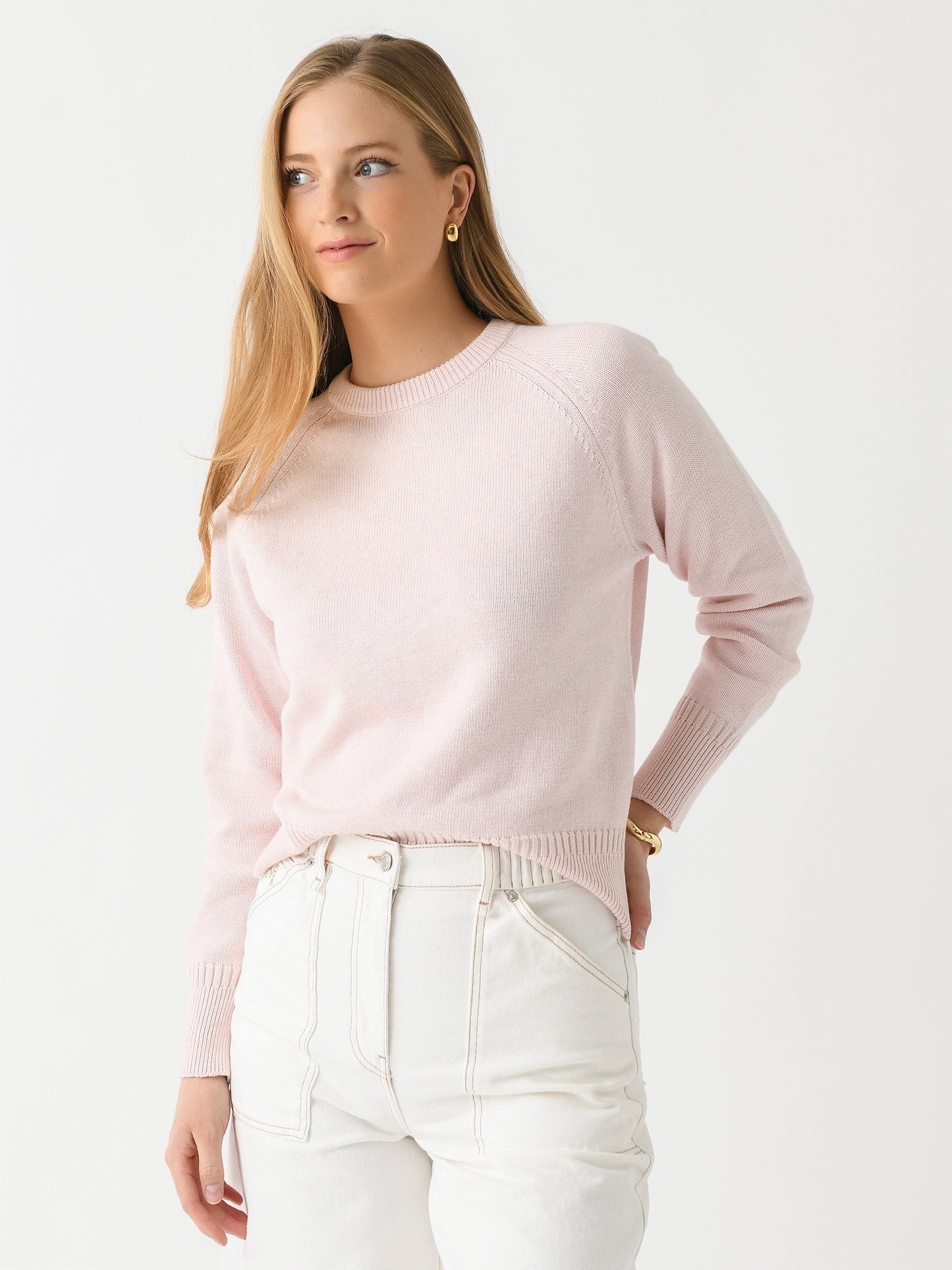 Organic John Patrick Women's Constance Cotton Cashmere Sweater - Saint Bernard