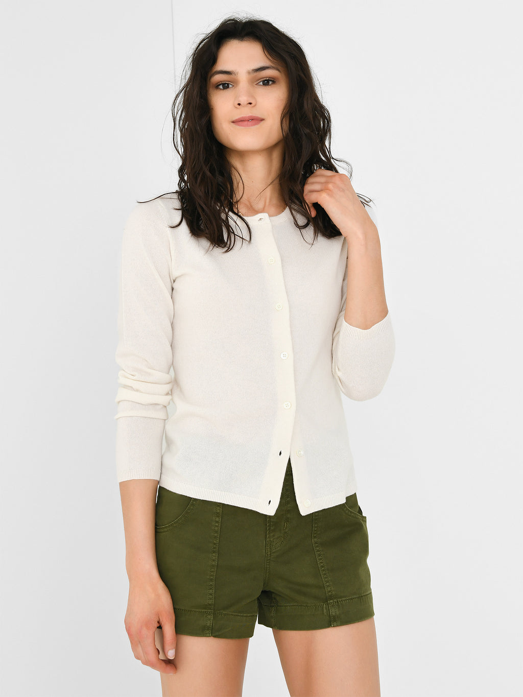 Organic John Patrick Women's Prim Cardigan - Saint Bernard