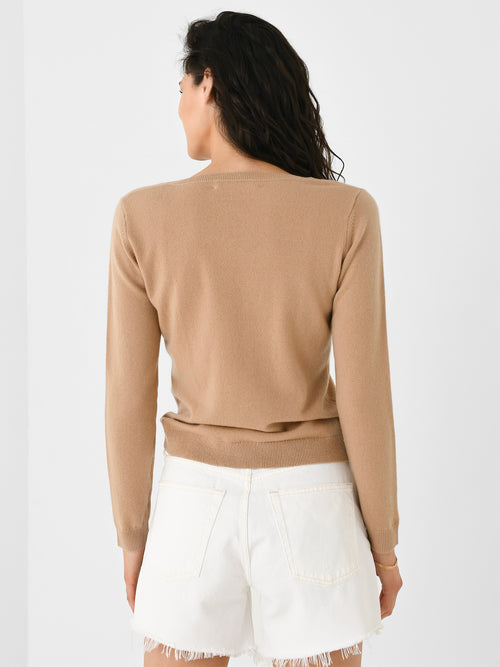 Organic John Patrick Women's Fitted V-Neck Sweater