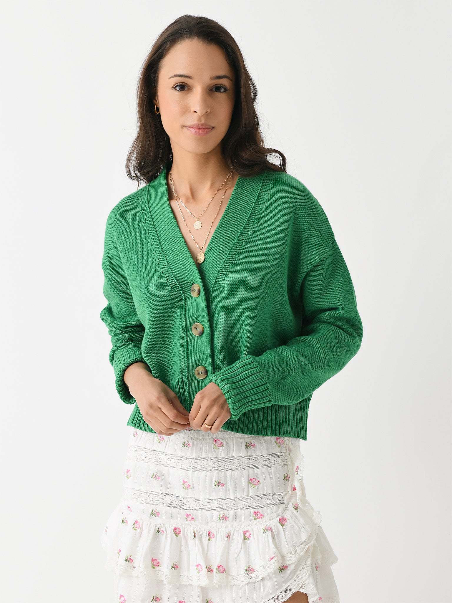 Organic John Patrick Women's The Rosie Cardigan - Saint Bernard