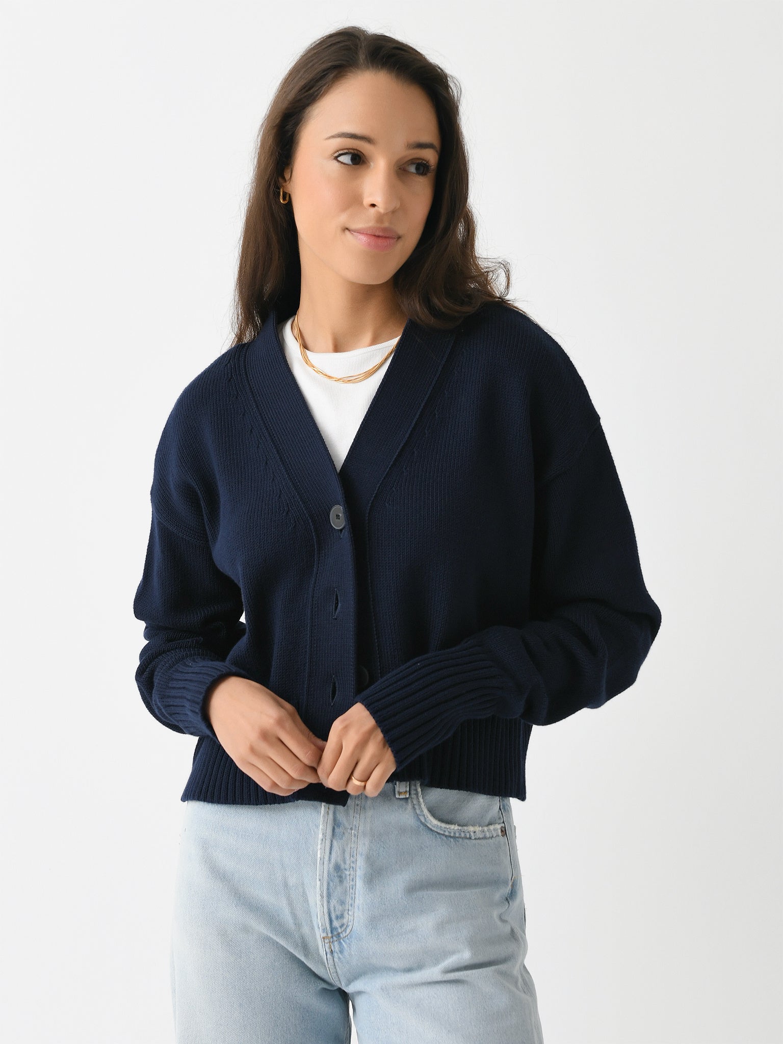 Organic John Patrick Women's The Rosie Cardigan - Saint Bernard