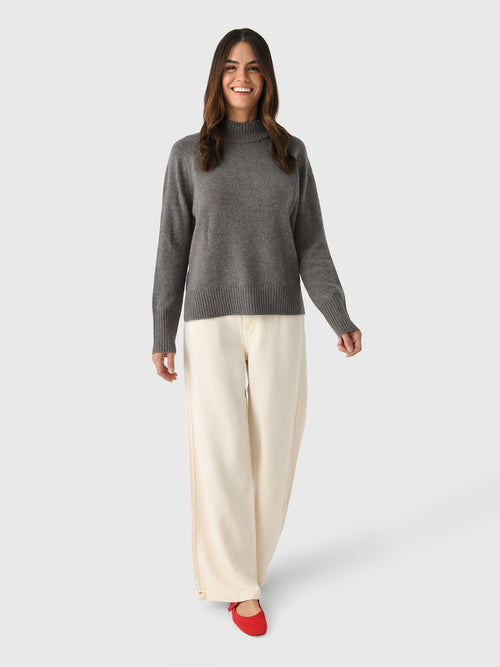 Organic John Patrick Women's Mock Neck Pullover