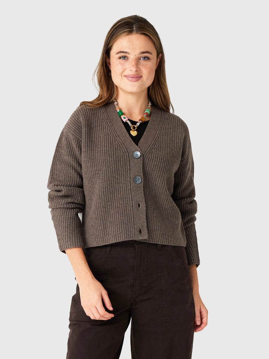 Organic John Patrick Women's Elena Cashmere Ribbed Cardigan