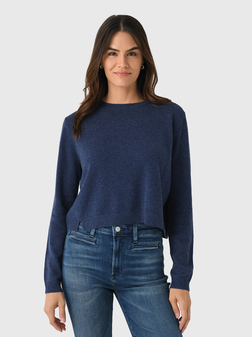 Organic John Patrick Women's Nina Cashmere Crop Jumper