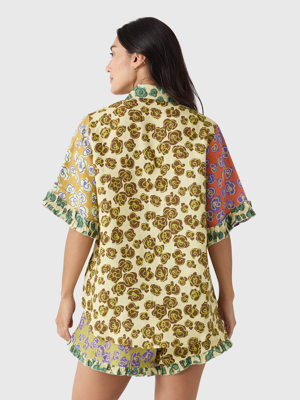 Alemais Women's Patty Spliced Shirt - Saint Bernard