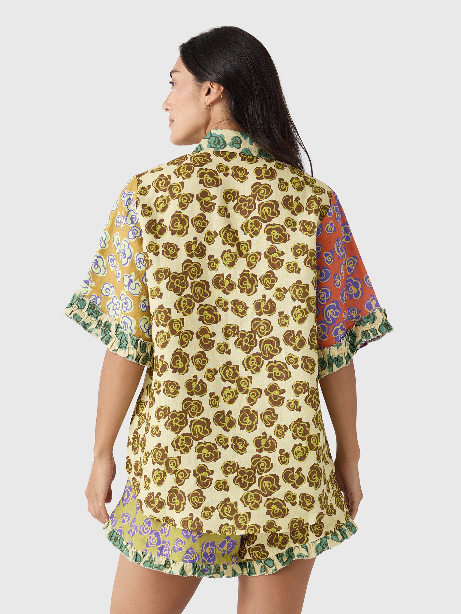 Alemais Women's Patty Spliced Shirt - Saint Bernard