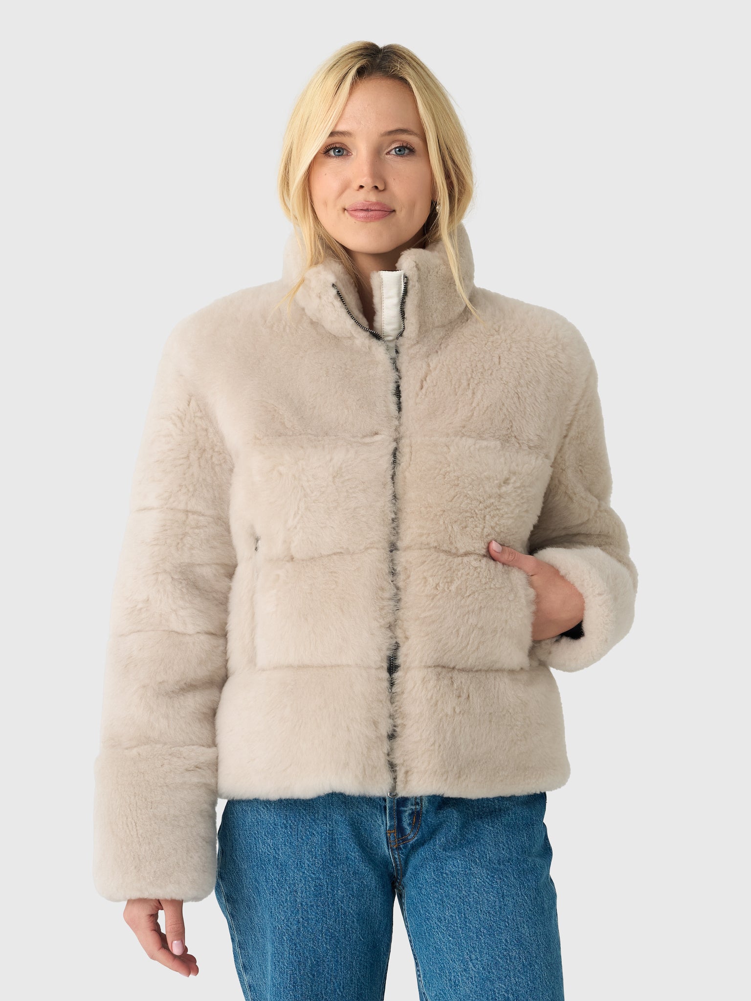 Frauenschuh Women's AlpineSC Leather Down Jacket - Saint Bernard