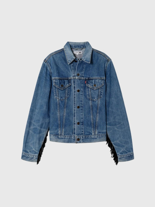 Re/Done Women's Levi's Fringe Trucker Jacket