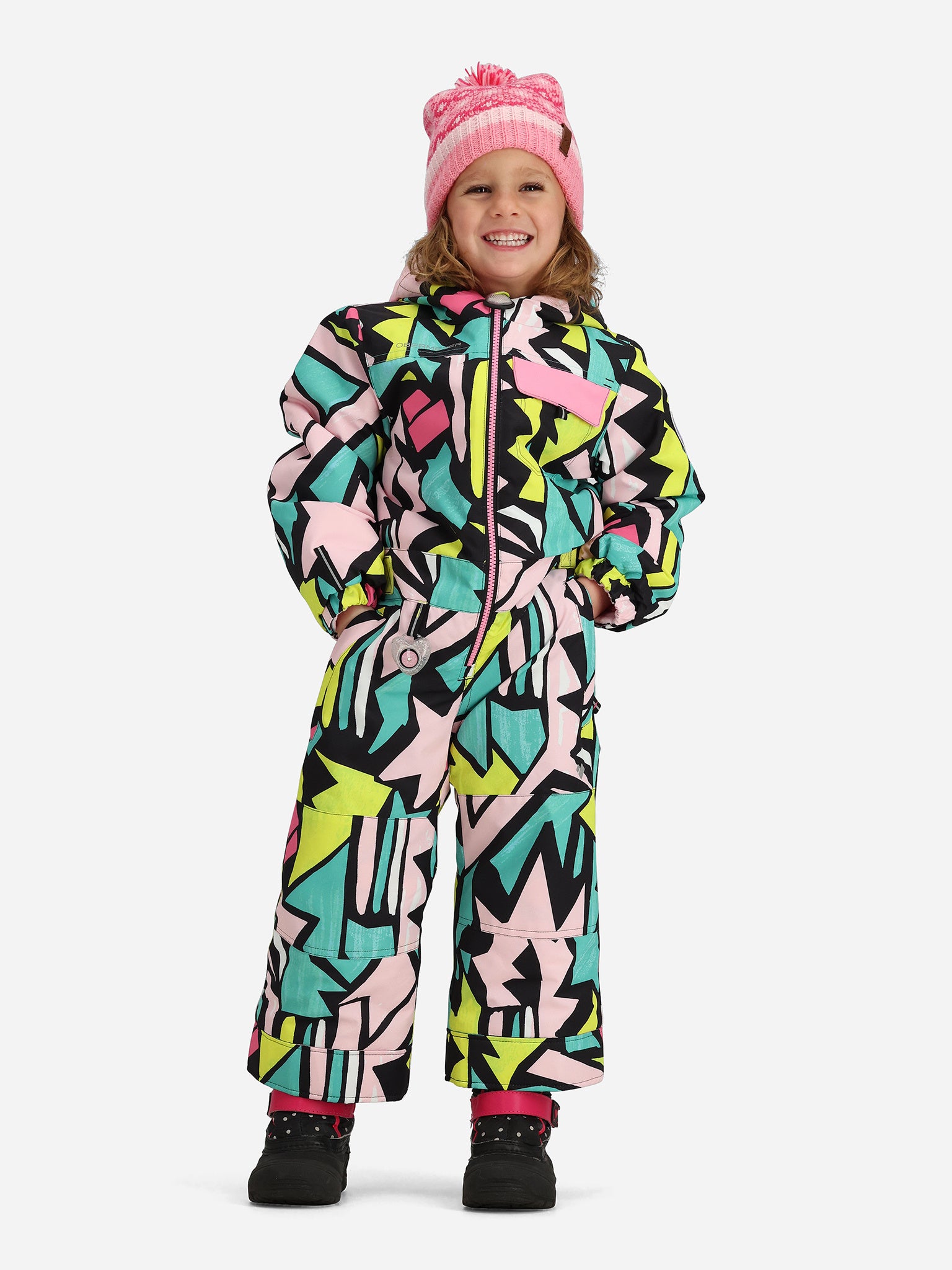 Obermeyer Kids' Quinn One-Piece Snowsuit - Saint Bernard