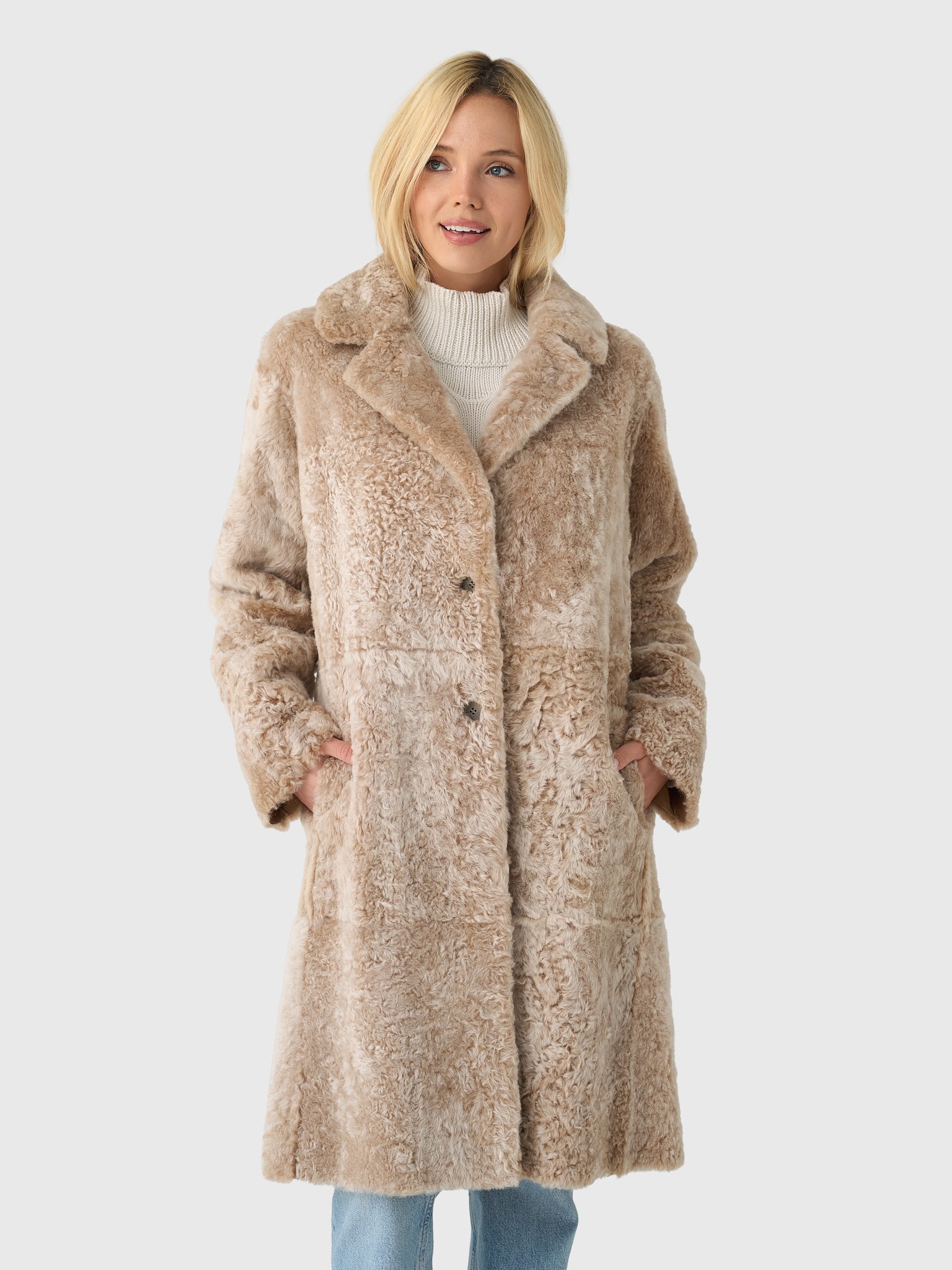 Frauenschuh Women's Johanna Lambskin Coat - Saint Bernard