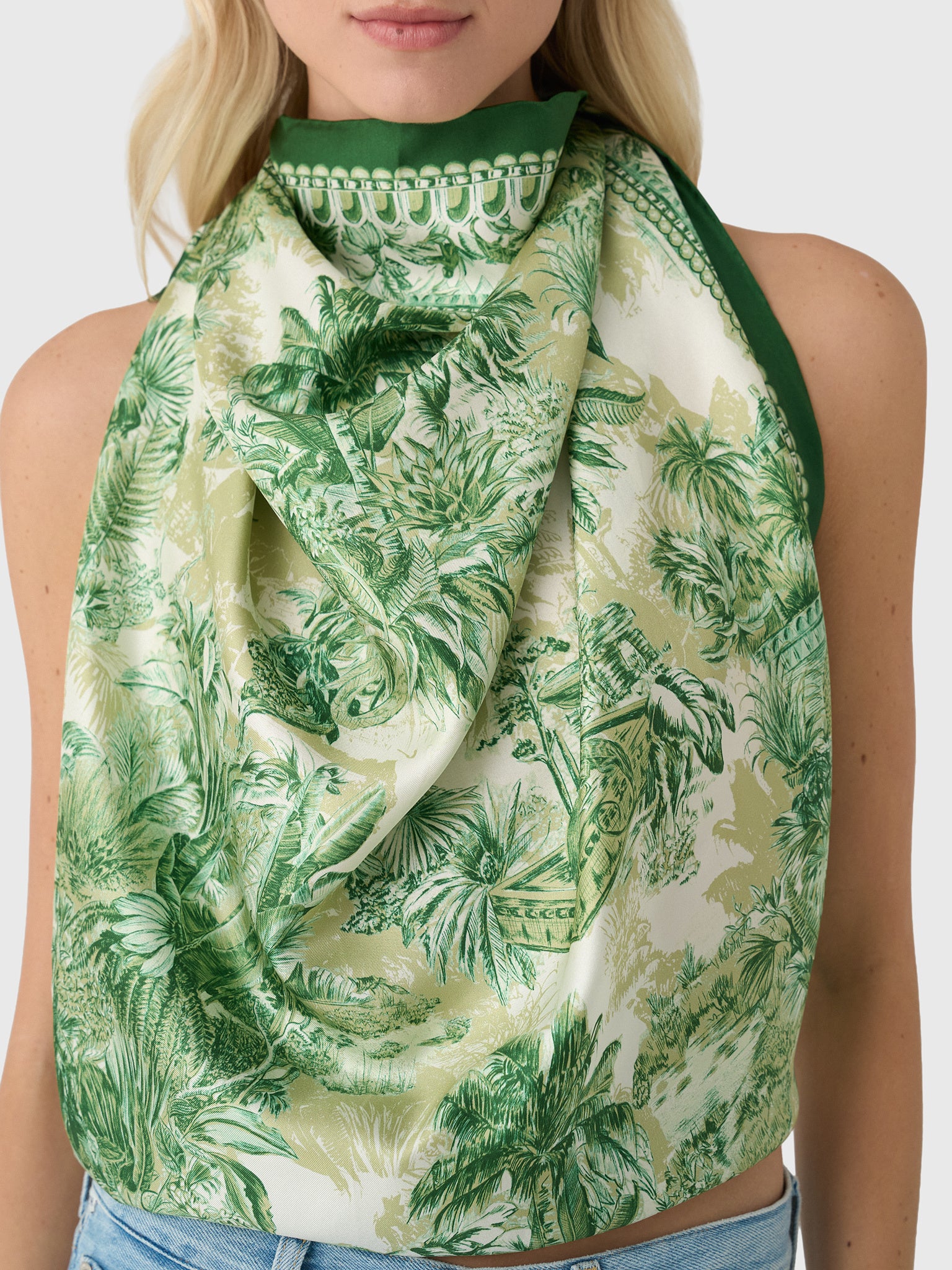 Alemais Women's Sara Silk Scarf - Saint Bernard