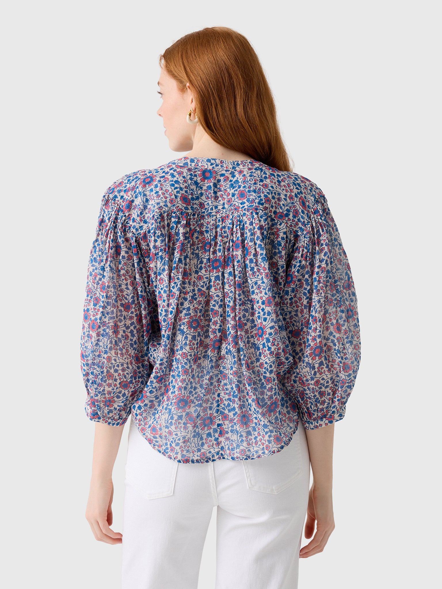 M.A.B.E. Women's Della Print Top - Saint Bernard