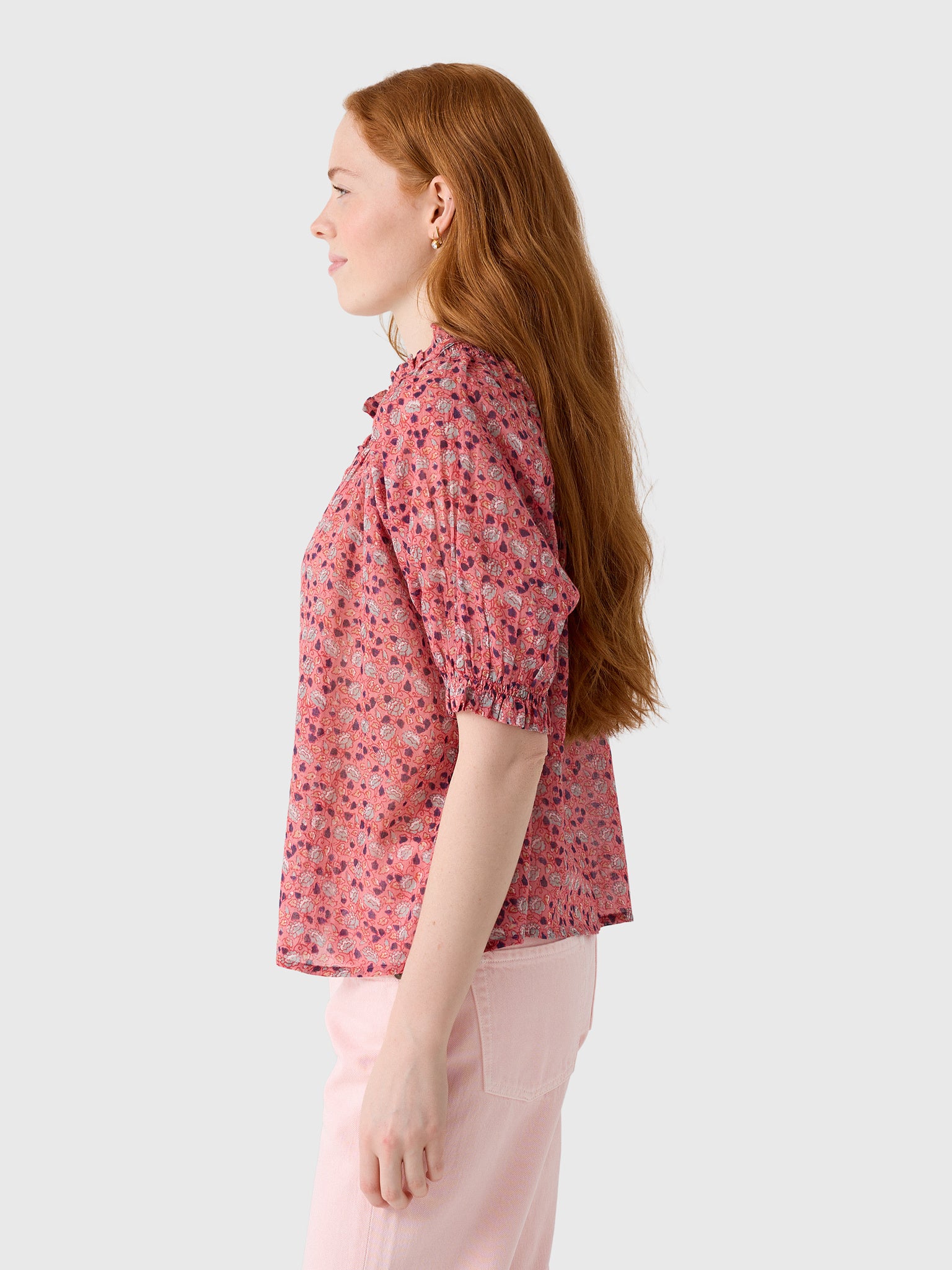 M.A.B.E. Women's Darla Print Top - Saint Bernard