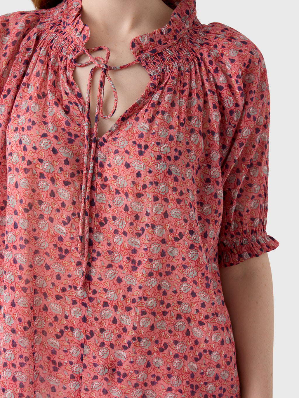 M.A.B.E. Women's Darla Print Top - Saint Bernard