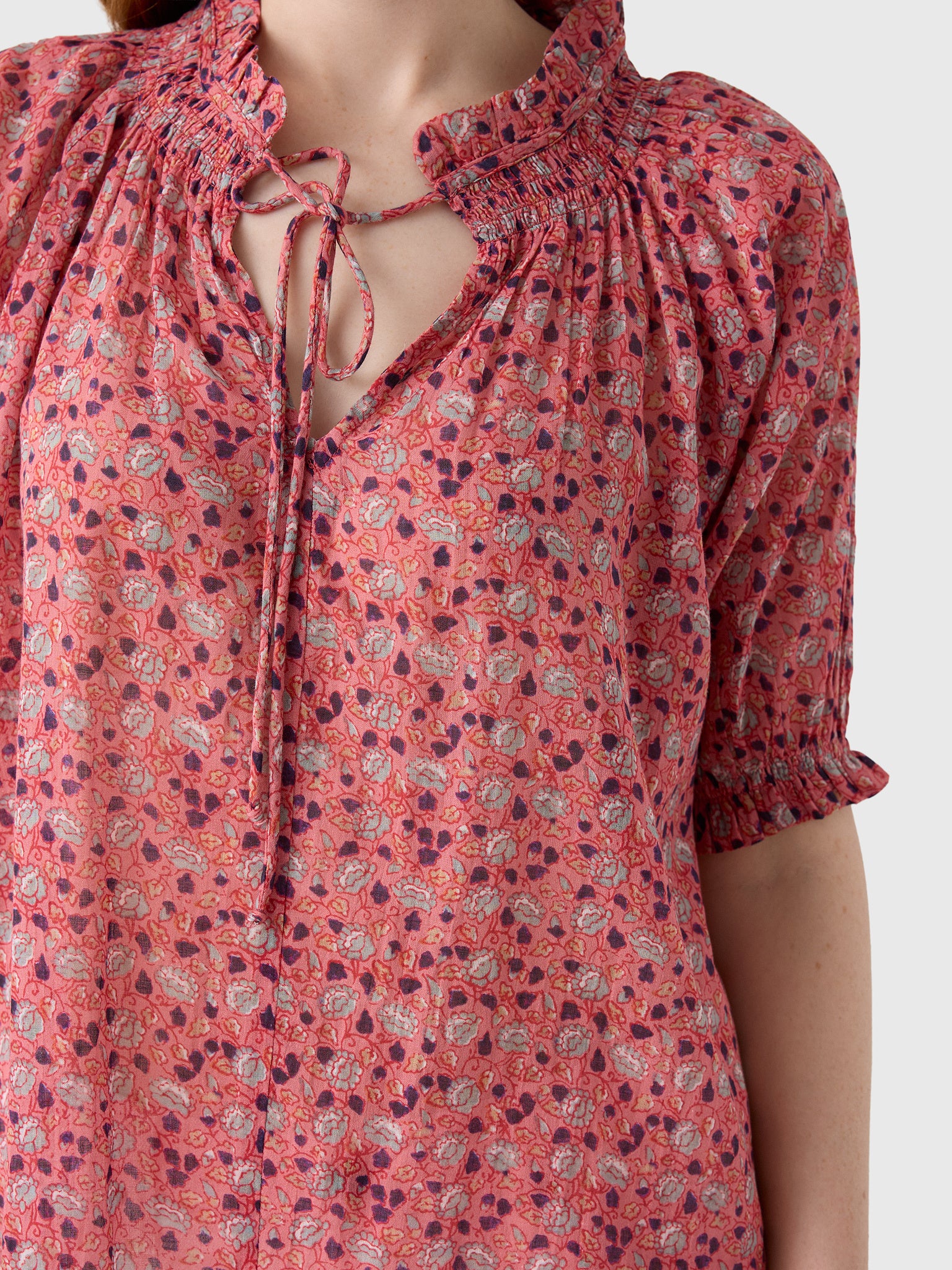 M.A.B.E. Women's Darla Print Top - Saint Bernard