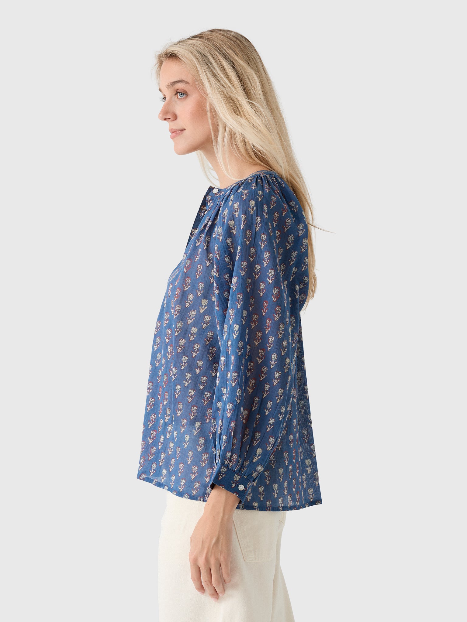 M.A.B.E Women's Ari Print Top - Saint Bernard