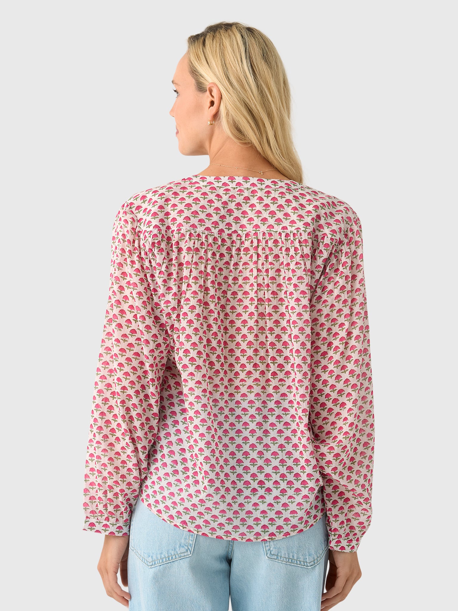 M.A.B.E Women's Letty Print Top - Saint Bernard