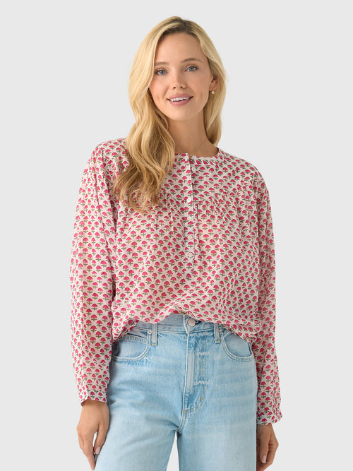 M.A.B.E Women's Letty Print Top