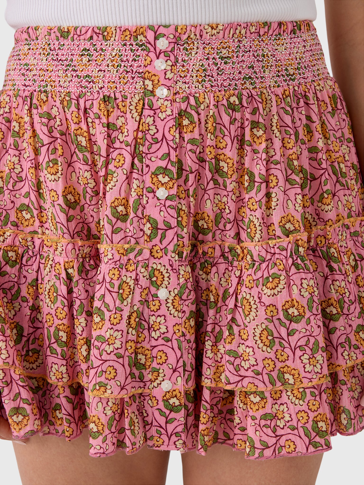 M.A.B.E Women's Ceci Print Mini Skirt - Saint Bernard