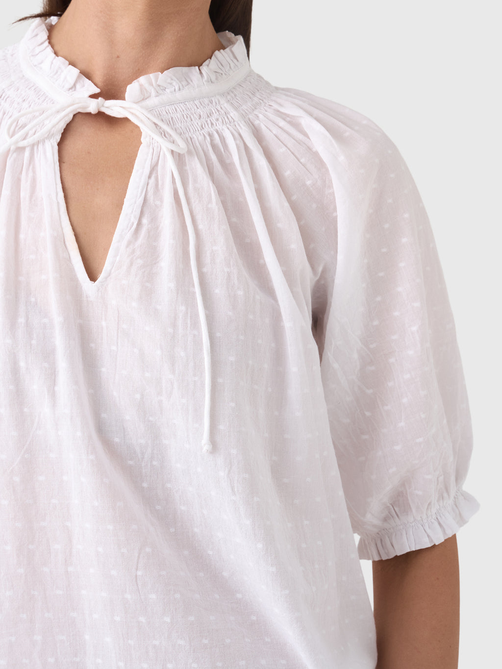 M.A.B.E Women's Lotta Short Sleeve Top - Saint Bernard