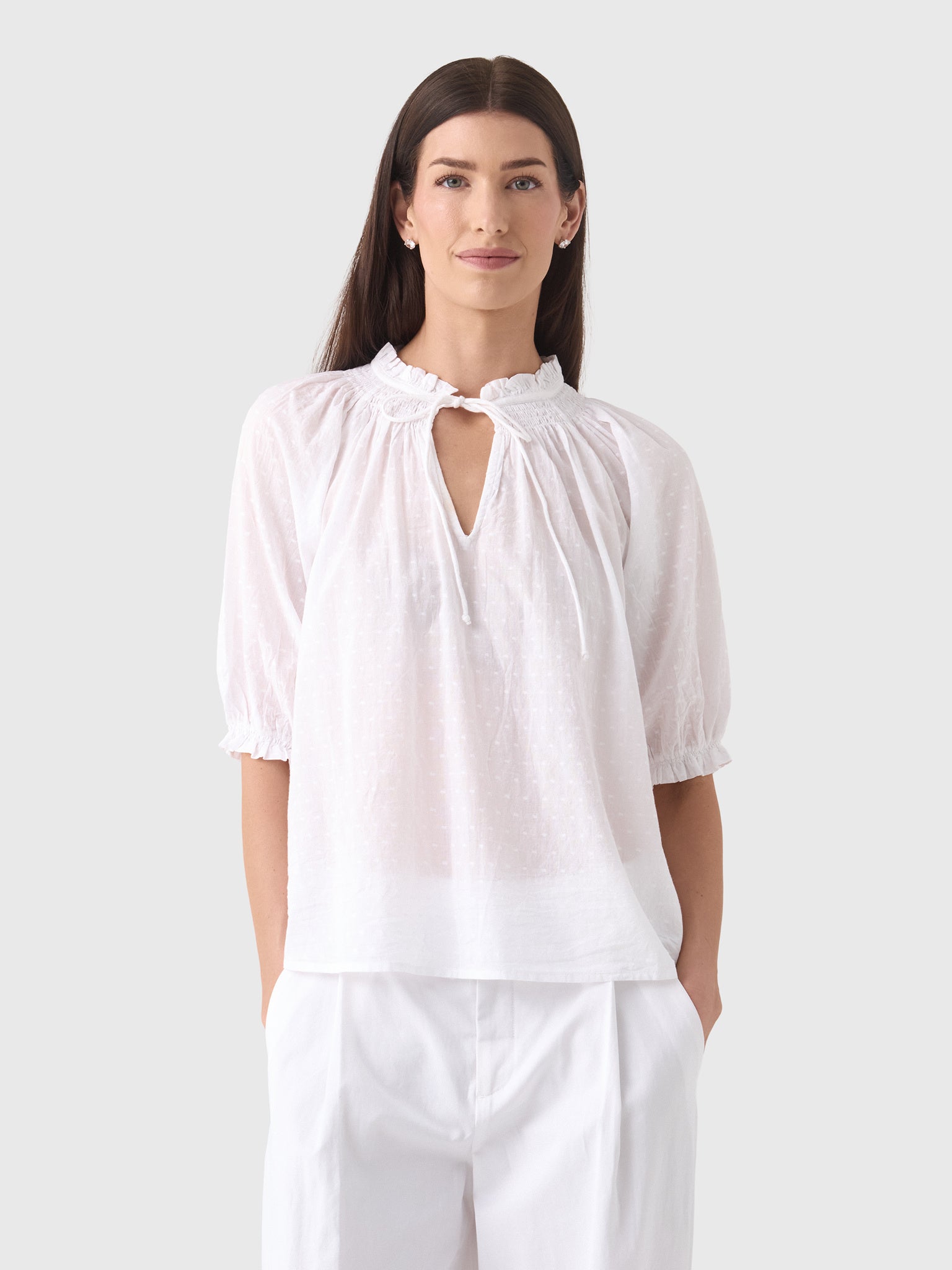 M.A.B.E Women's Lotta Short Sleeve Top - Saint Bernard