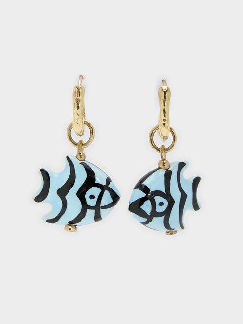 Alemais Calypso Ceramic Fish Earrings