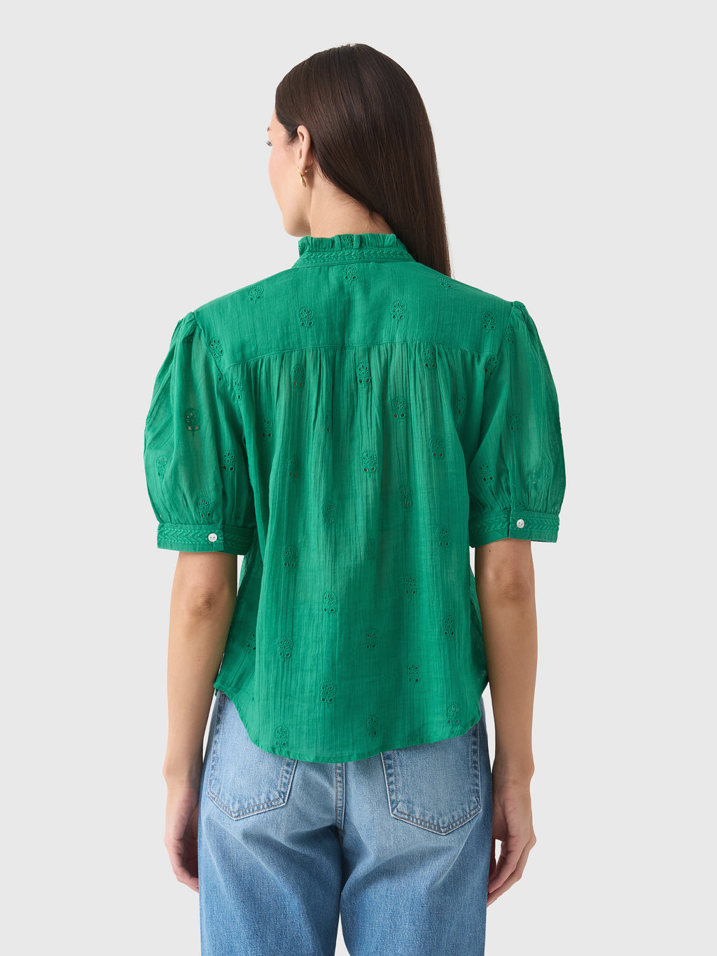 M.A.B.E Women's Frani Short Sleeve Top - Saint Bernard