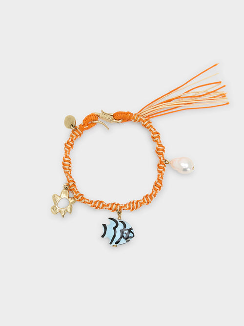 Alemais Calypso Macrame Charm Bracelet