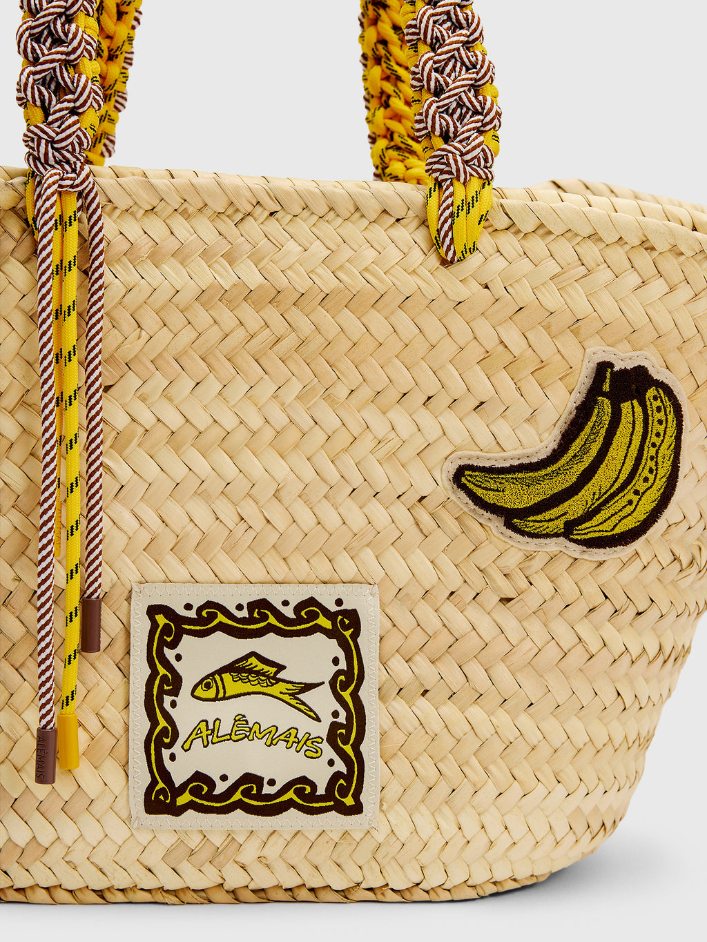 Alemais Mona Midi Macrame Basket - Saint Bernard
