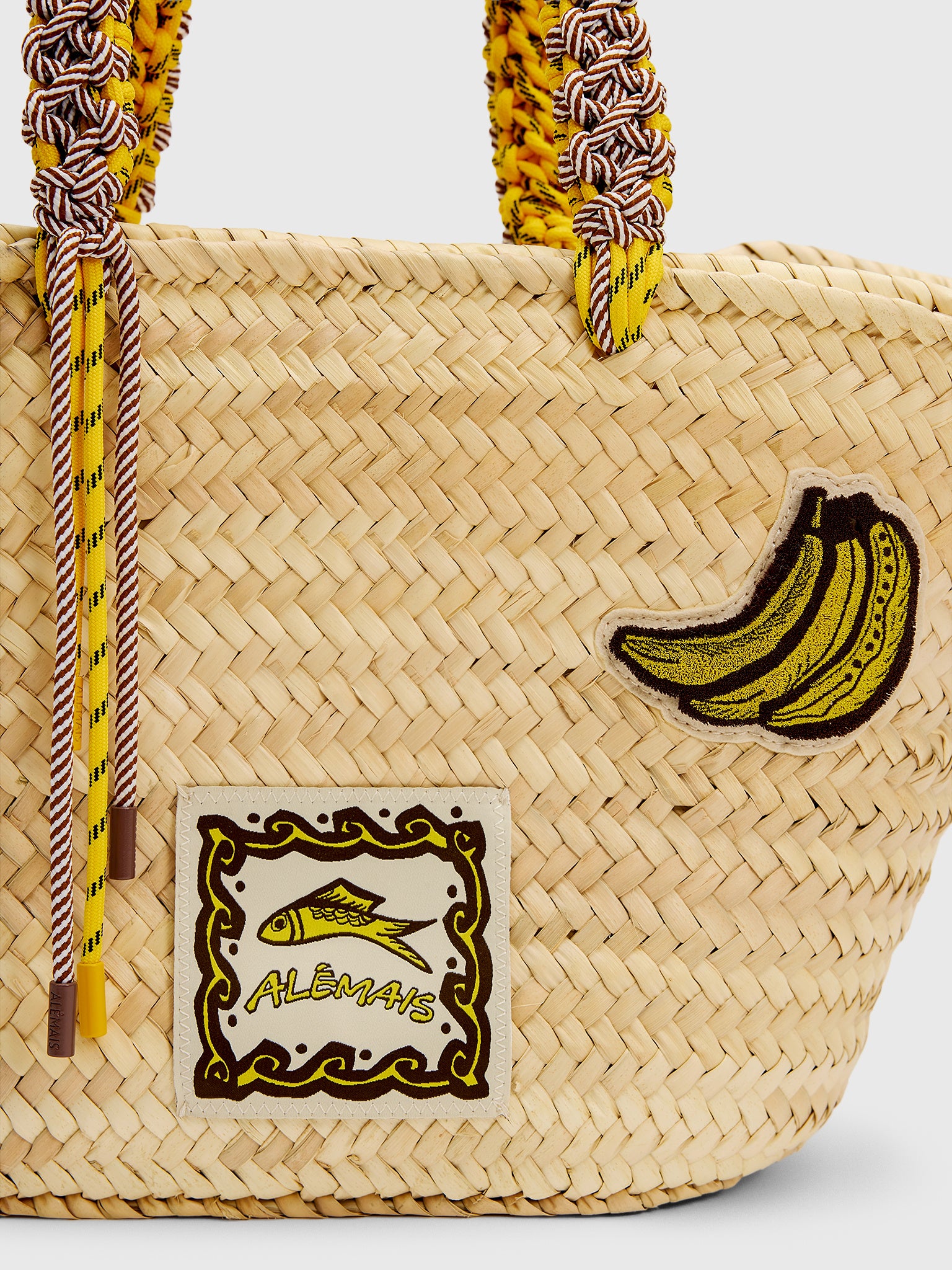 Alemais Mona Midi Macrame Basket - Saint Bernard