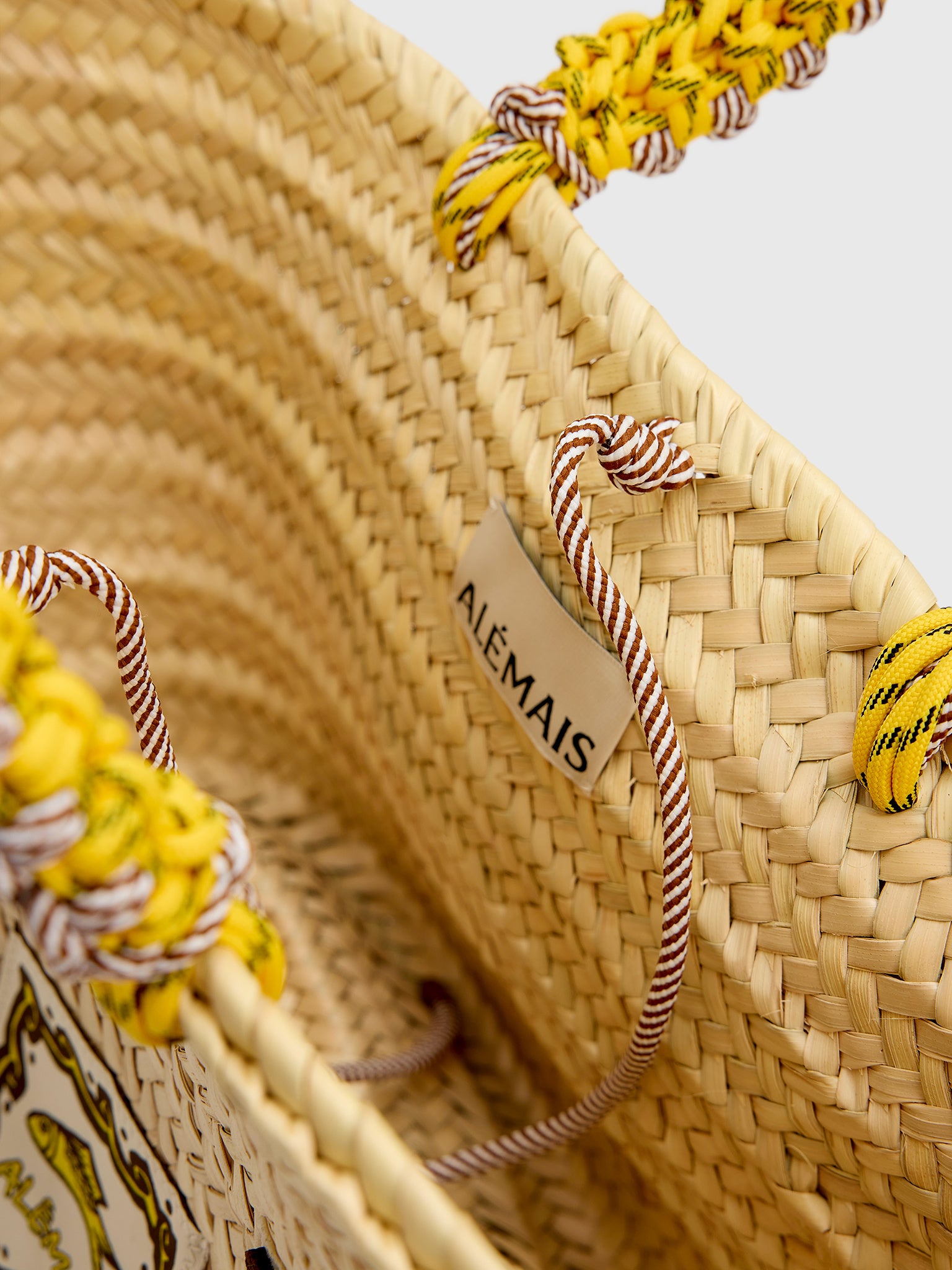 Alemais Mona Midi Macrame Basket - Saint Bernard