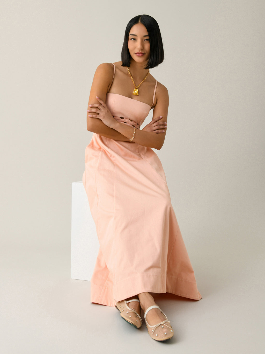 CLEA Women's Asher Midi Dress - Saint Bernard