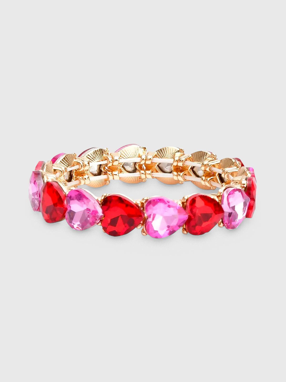 Iscream Red & Pink Heart Bracelet - Saint Bernard