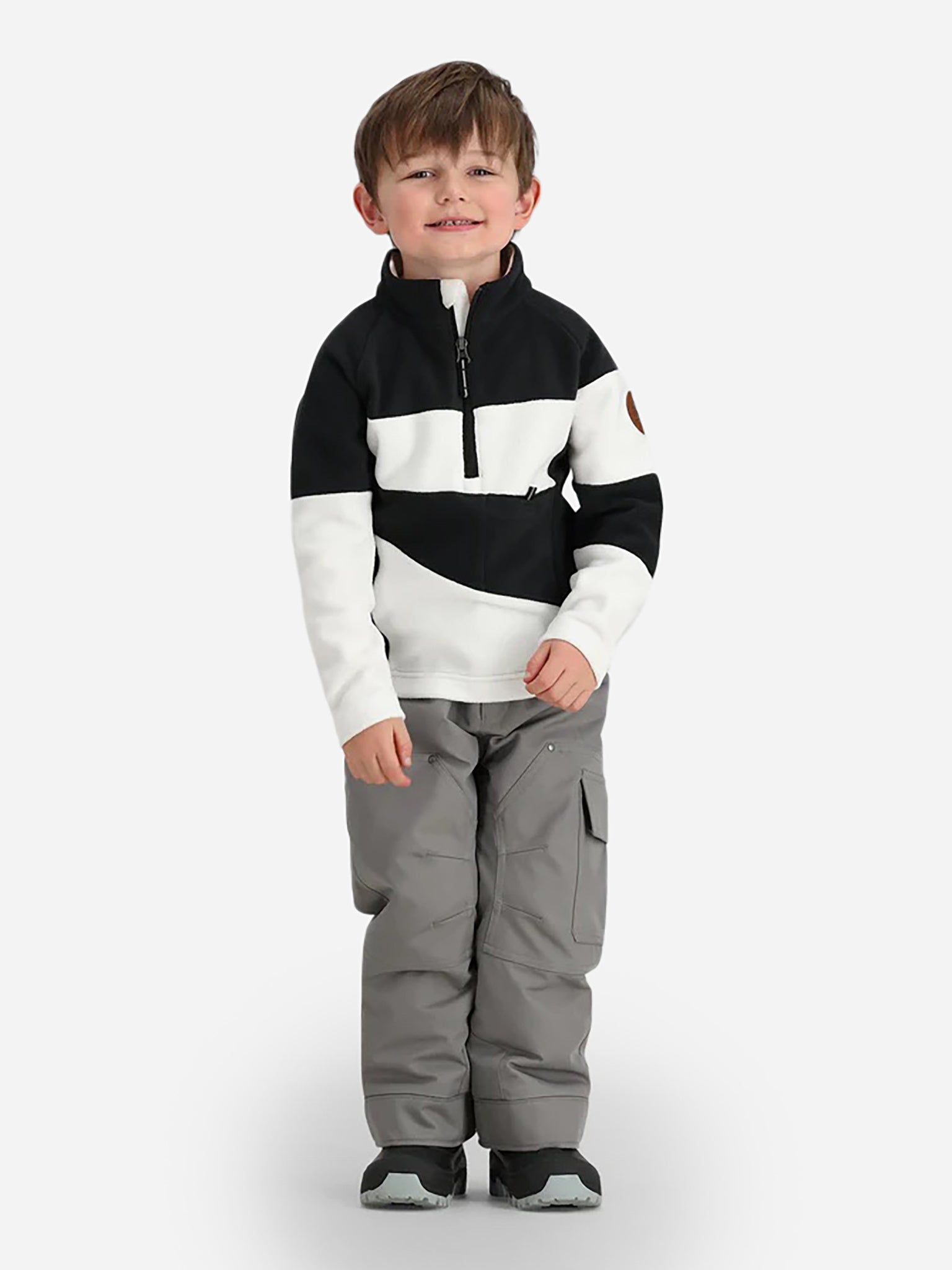 Obermeyer Kids' Noah Fleece Top Saint Bernard