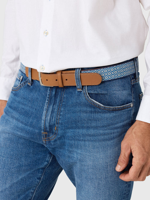 Mobjak Men's Carmel-by-the-Sea Woven Belt