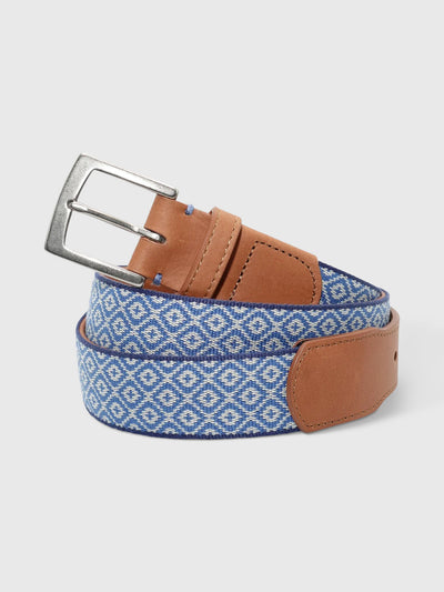Mobjak Men's Carmel-by-the-Sea Woven Belt - Saint Bernard