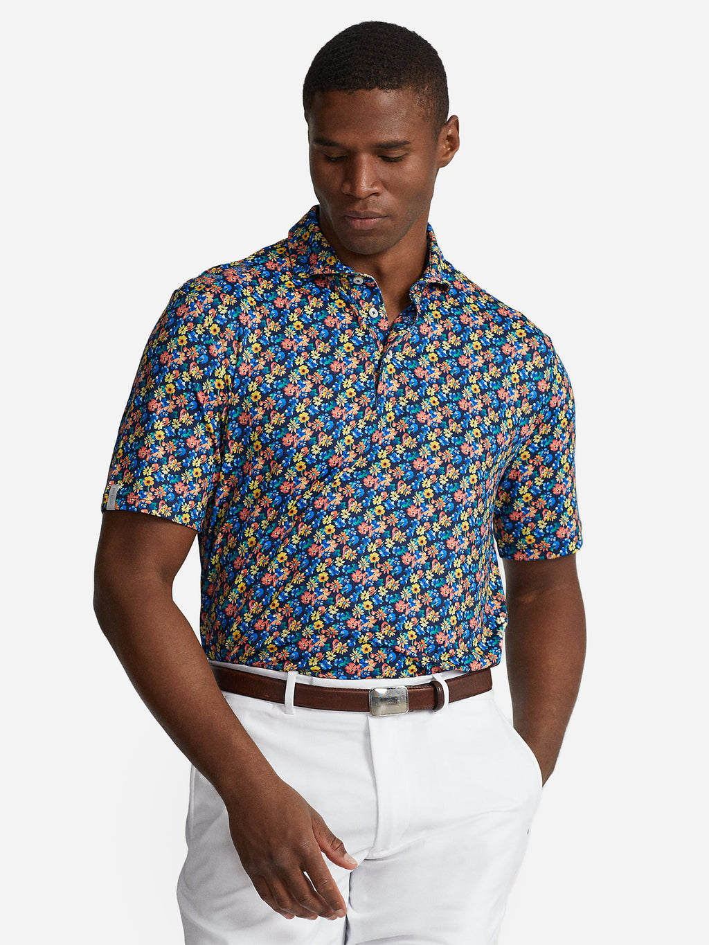 Ralph Lauren Men's Printed Performance Polo - Saint Bernard